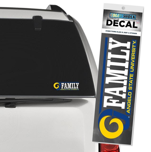 Angelo State University Mascor Family Decal