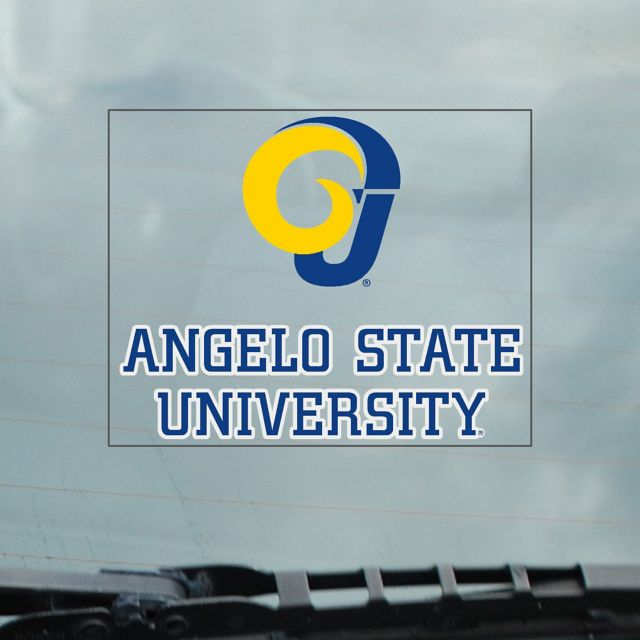 Angelo State University Rams Cling Decal