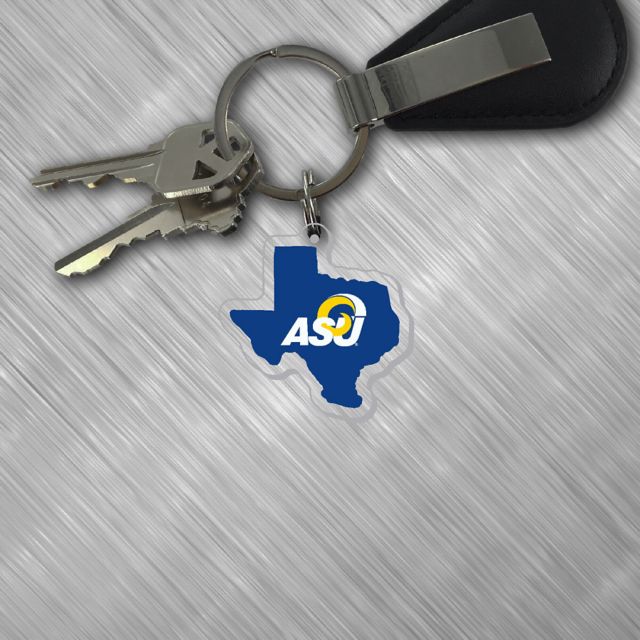 Angelo State University Acrylic Laser Cut Keychain