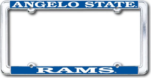 Angelo State Rams Thin Rim License Place Frame