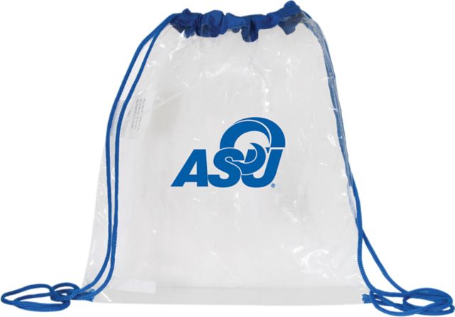 Angelo State University Clear Drawstring Tote