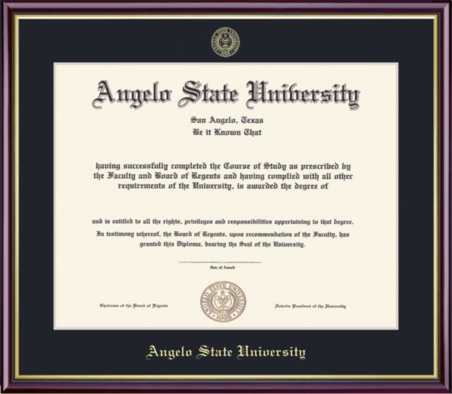 Angelo State University 11 #39 #39 x 14 #39 #39 Academic Diploma Frame Angelo