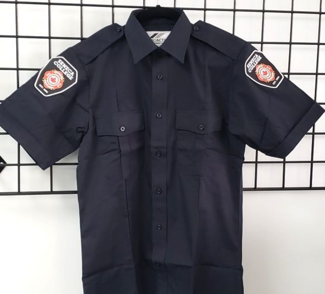 Pre-Service Fire Uniform Tactical Shirt with Crest Dark Navy XL