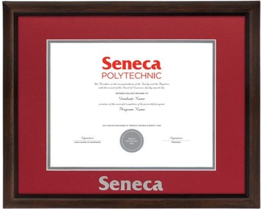Seneca 15" x 18" Walnut Richmond Diploma Frame
