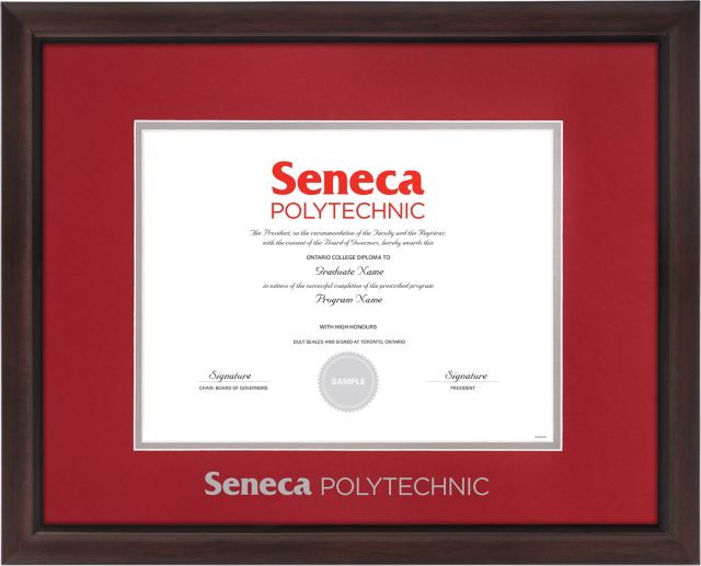 Seneca Polytechnic 15x19 Richmond Diploma Frame