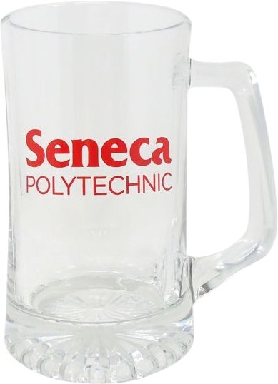 Seneca Polytechnic 25 oz. Starburst Glass Mug