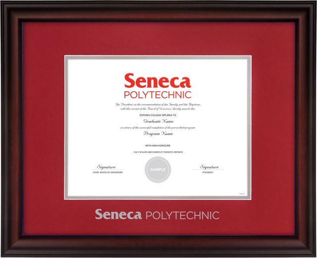 Seneca Polytechnic 15x19 Studio Diploma Frame