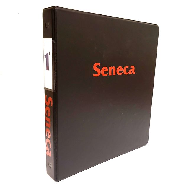 Seneca Polytechnic (GOTHAM BOLD FONT) 1'' Binder