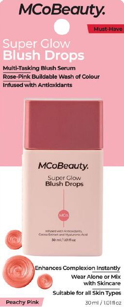 BLUSH DROPS SPR GLOW PEACH PNK