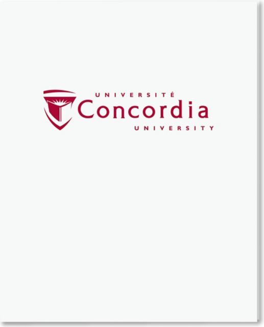 Concordia University Laminated 2 Pocket Folder