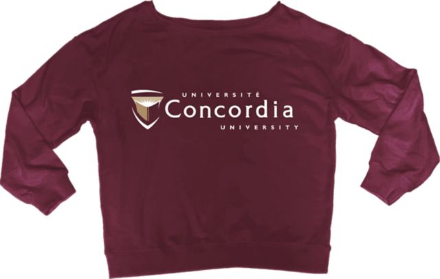 Concordia University Women's Open Neck Crewneck Sweatshirt