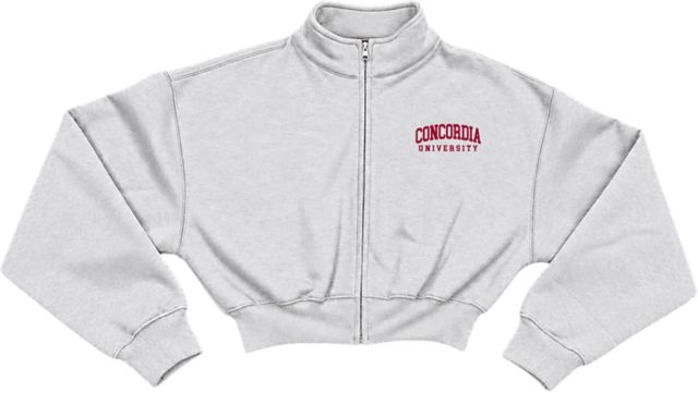 Concordia University Women's Cropped Mockneck Full Zip