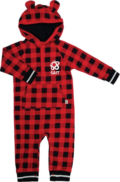 Southern Alberta Institute of Technology Infant Hooded Jumpsuit