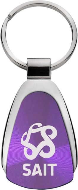 Southern Alberta Institute of Technology Teardrop Keychain