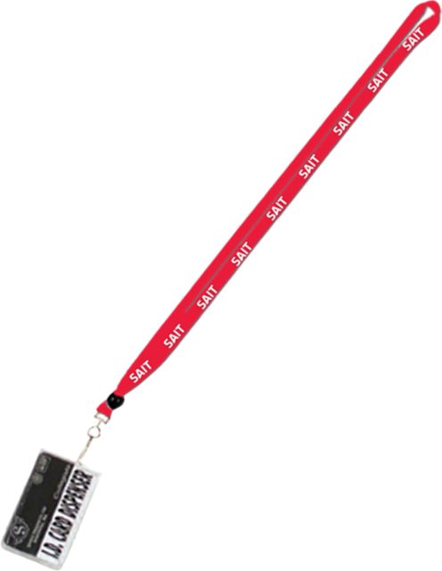 Southern Alberta Institute of Technology Lanyard with Card Dispenser