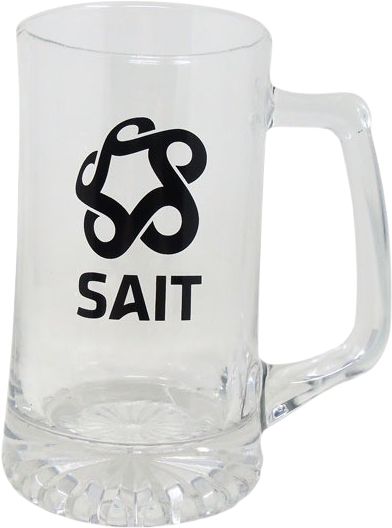 Southern Alberta Institute of Technology 25 oz. Starburst Glass Mug