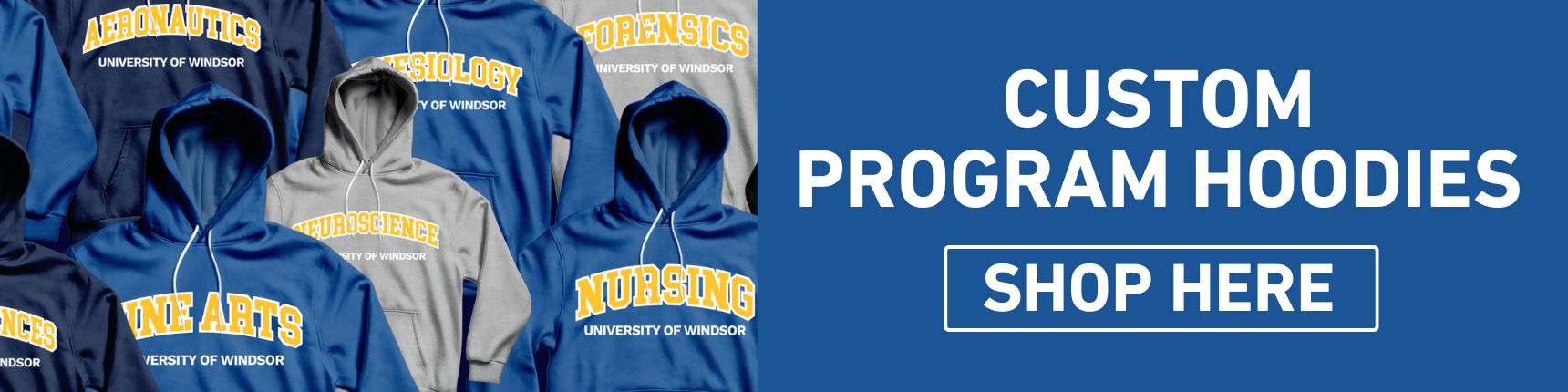 Custom Program Hoodies. Shop Now. 