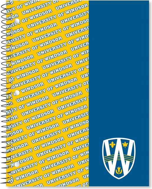 University of Windsor 11x8.5 1 Subject Notebook