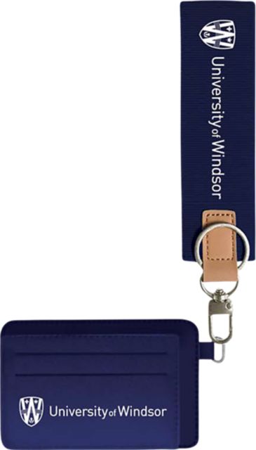 University of Windsor ID Holder with Keychain