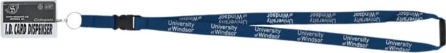 University of Windsor Lanyard with Card Dispenser