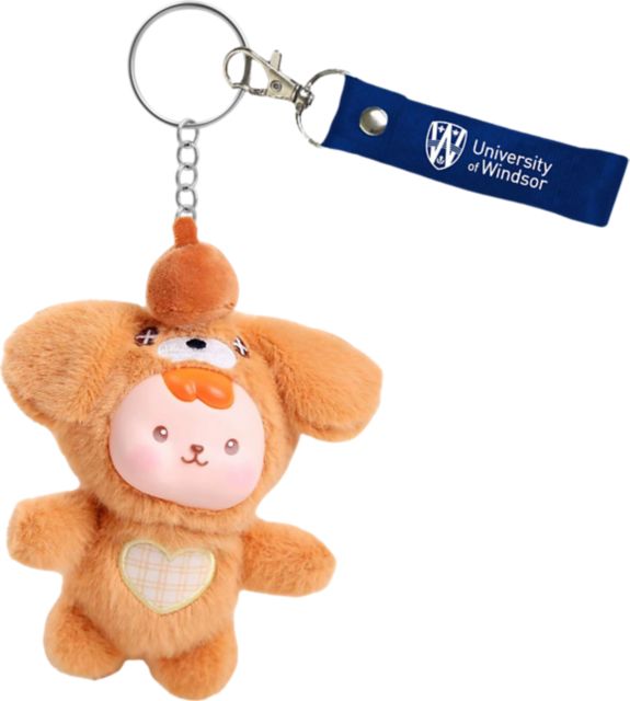 University of Windsor Plush Keychain with Lanyard
