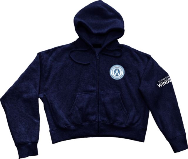 University of Windsor Oversized Cropped Full Zip