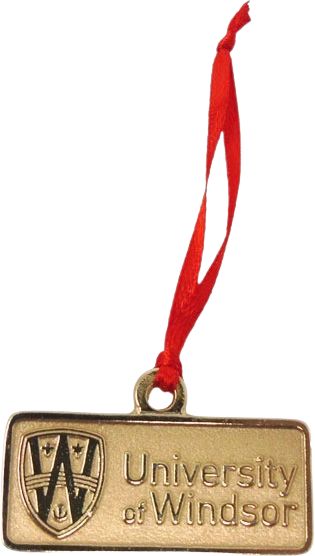 University of Windsor Cast Metal Ornament