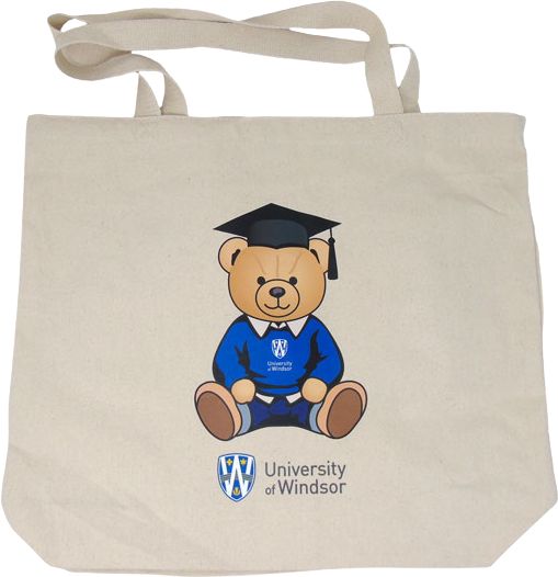 University of Windsor Graduation Bear Tote Bag