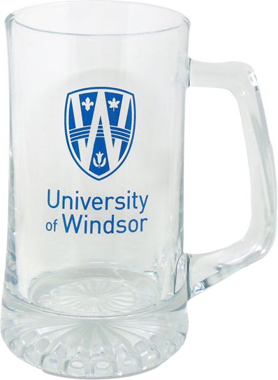 University of Windsor 25 oz. Starburst Glass Mug