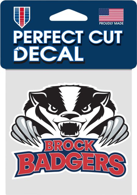 Brock University Badgers 4'' x 4'' Decal