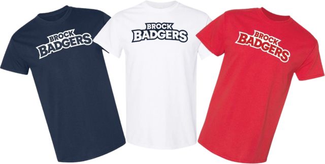 Brock University Badgers 3 Pack T-Shirts in Bag