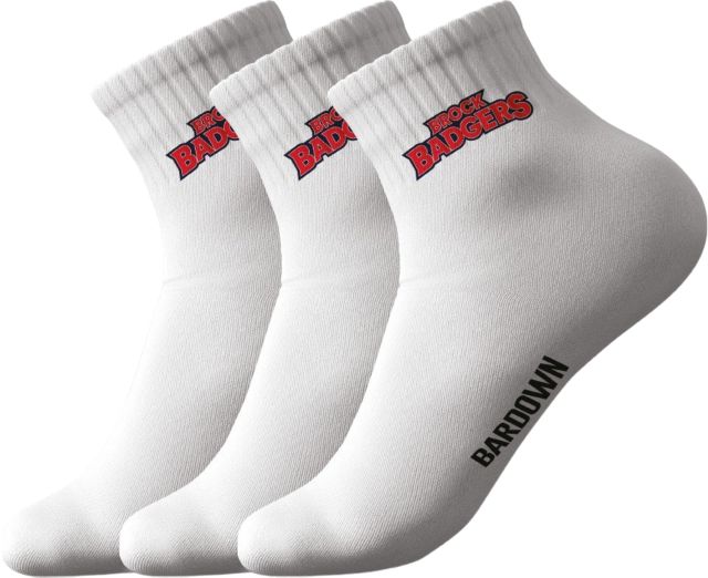 Brock University Streetwear 3 Pack Socks