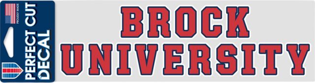 Brock University Badgers 3'' x 10'' Decal