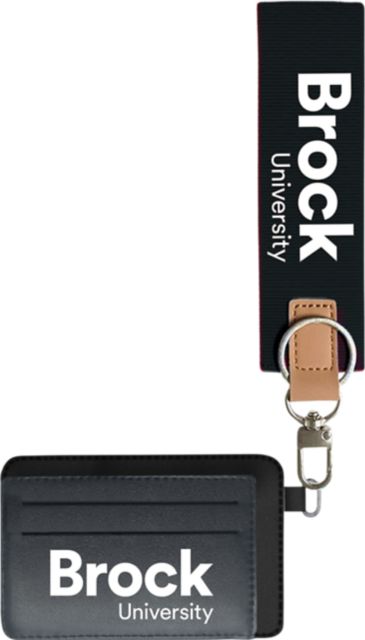 Brock University ID Holder with Keychain