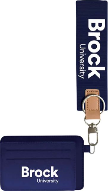 Brock University ID Holder with Keychain