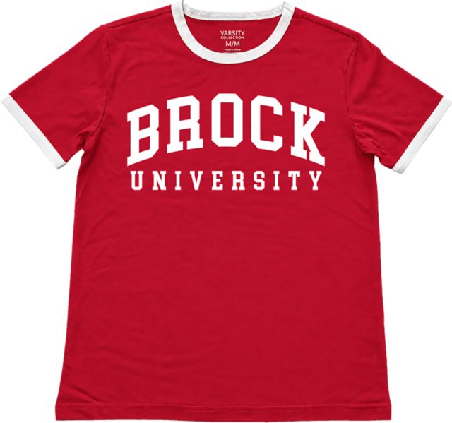 Brock University Women's Ringer Short Sleeve T-Shirt