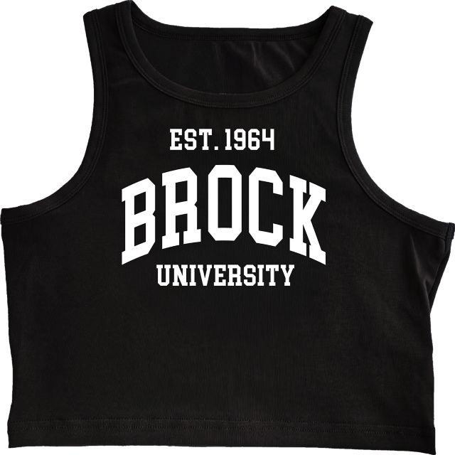 Brock University Women's Cropped Tank Top
