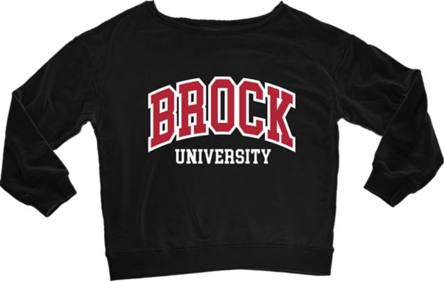 Brock University Women's Open Neck Crewneck Sweatshirt