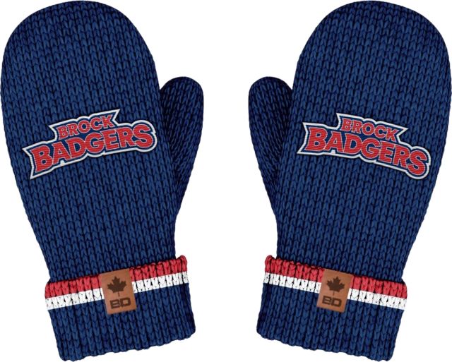 Brock University Badgers Classic Mittens