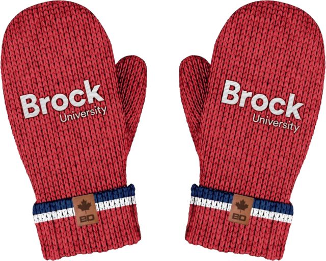 Brock University Classic Mittens