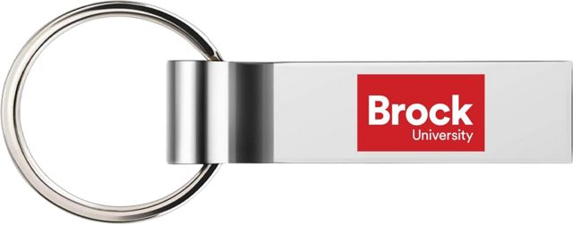 Brock University 64 GB USB with Key Ring