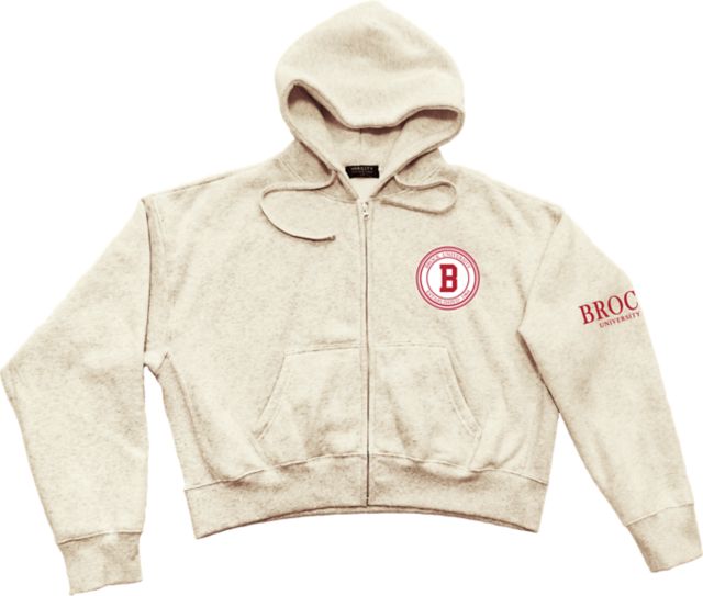 Brock University Oversized Cropped Full Zip