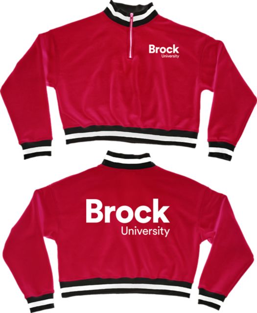 Brock University Women's 1/4 Zip Crewneck