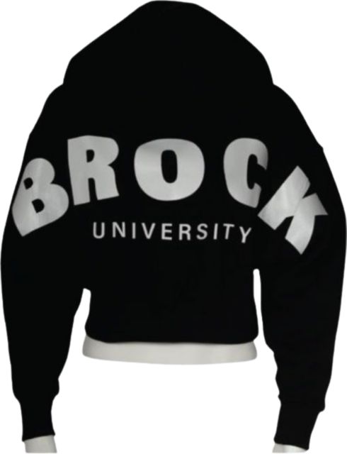 Brock University Women's Cropped Hooded Sweatshirt