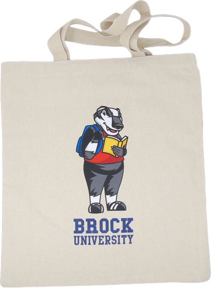 Brock University Badgers Cotton Tote Bag