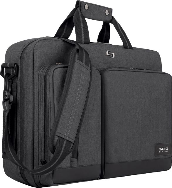 Solo New York Zone Hybrid Briefcase/Backpack 17.5in, Khaki - ONLINE ONLY