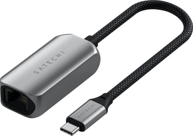 Satechi USB-C 2.5 Gigabit Ethernet Adapter, Space Gray
