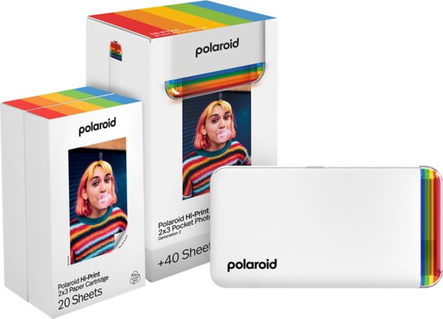 Polaroid Hi-Print Gen 2 Pocket Printer Everything Box 2x3, White