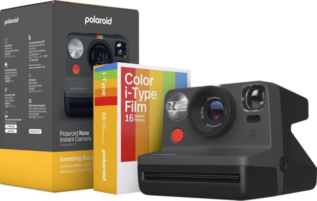 Polaroid Now Generation 2 Instant Camera Everything Box, Black