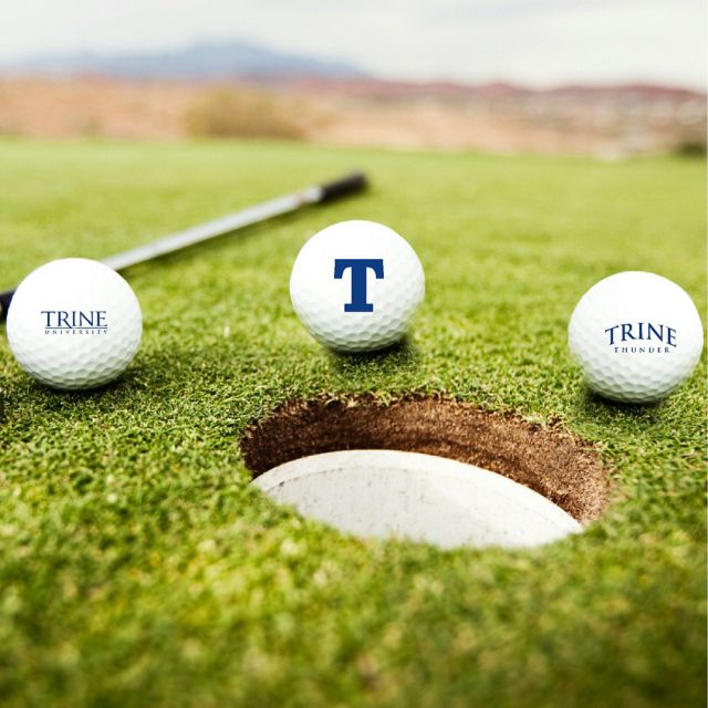 Trine University 3-Count Golf Ball